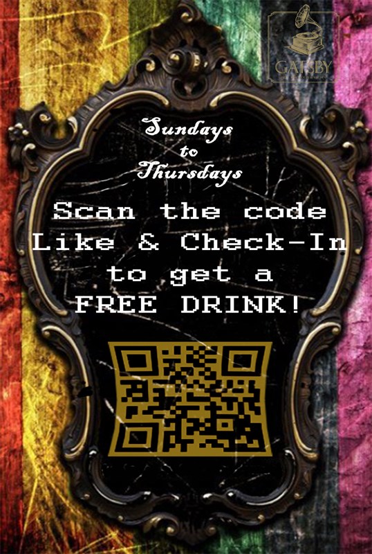 Scan and check in at Gatsby